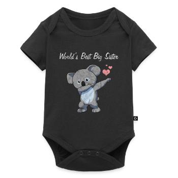 Grande soeur Koala - Body à manches courtes Premium Bébé - noir - Devant