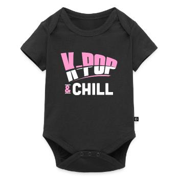 K-Pop - Baby Premium short-sleeve bodysuit - black - Front