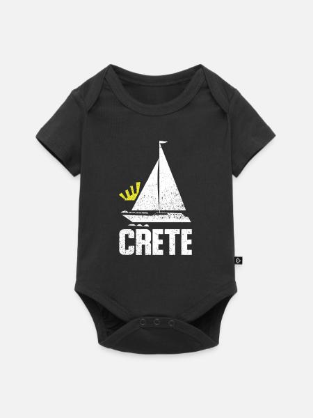Kreta - Baby Premium Kurzarmbody - Schwarz
