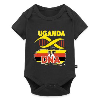 Uganda is in my DNA - Baby Premium short-sleeve bodysuit - black - Front