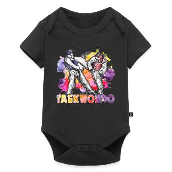 Taekwondo Taekwondo coloré - Body à manches courtes Premium Bébé - noir - Devant