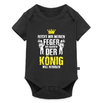 Schornsteinfeger Kaminkehrer Handwerk - Baby Premium Kurzarmbody - Schwarz - Vorne