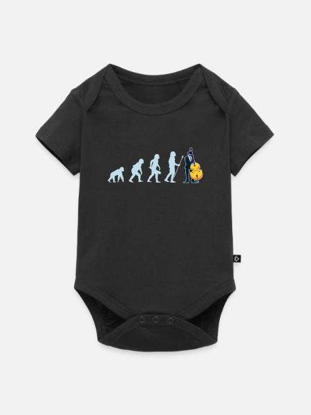 Kontrabassist Kontrabassist - Baby Premium Kurzarmbody - Schwarz