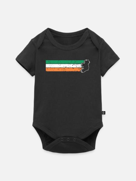 Irland - Baby Premium Kurzarmbody - Schwarz