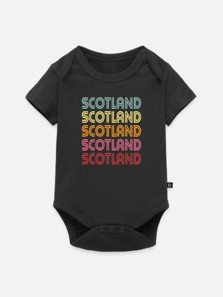 Schottland - Baby Premium Kurzarmbody - Schwarz