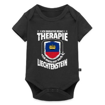 Liechtenstein - Baby Premium Kurzarmbody - Schwarz - Vorne