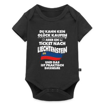 Liechtenstein - Baby Premium Kurzarmbody - Schwarz - Vorne
