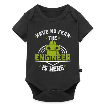 Ingenieur - Baby Premium Kurzarmbody - Schwarz - Vorne