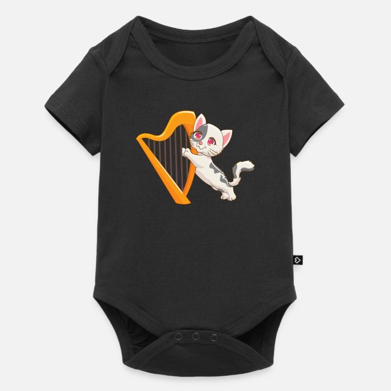 harpe - Body à manches courtes Premium Bébé - noir