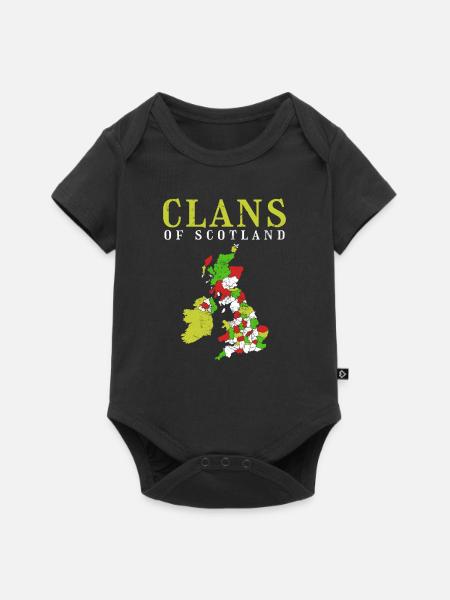 Schottland - Baby Premium Kurzarmbody - Schwarz