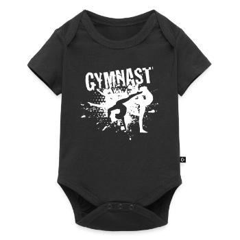 Gymnastics gymnast - Baby Premium short-sleeve bodysuit - black - Front