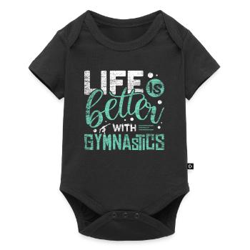 gymnastique - Body à manches courtes Premium Bébé - noir - Devant