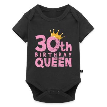 30th birthday - Baby Premium short-sleeve bodysuit - black - Front