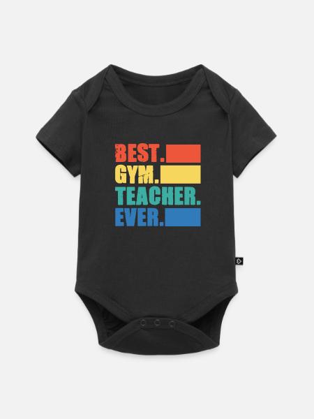 Fitnesstrainer - Baby Premium Kurzarmbody - Schwarz