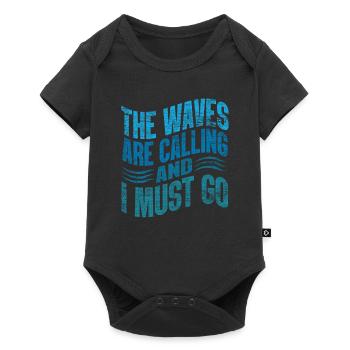 surfing - Baby Premium short-sleeve bodysuit - black - Front