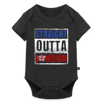 Straight Outta London - Baby Premium short-sleeve bodysuit - black - Front