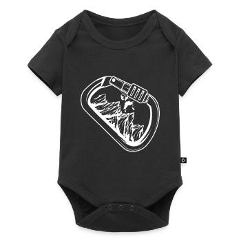 Snap Hook Klettern Frau und Boulderer Geschenk - Baby Premium Kurzarmbody - Schwarz - Vorne