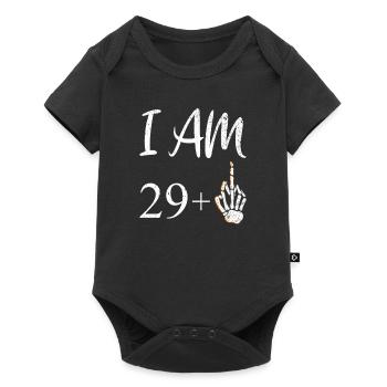 30e anniversaire - Body à manches courtes Premium Bébé - noir - Devant