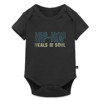 Hip hop - Body à manches courtes Premium Bébé - noir - Devant
