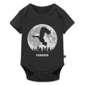Parkour freerunning parkour runner idée cadeau - Body à manches courtes Premium Bébé - noir - Devant
