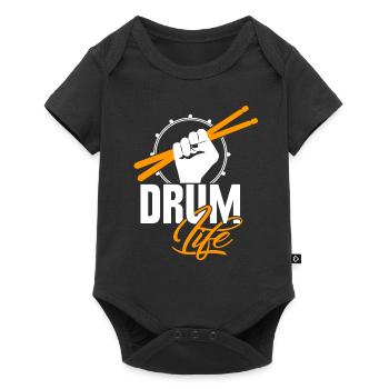 Drums - Baby Premium short-sleeve bodysuit - black - Front