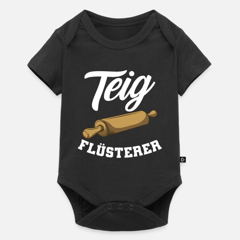 Bäcker Backen Teig Flüsterer Konditor - Baby Premium Kurzarmbody - Schwarz