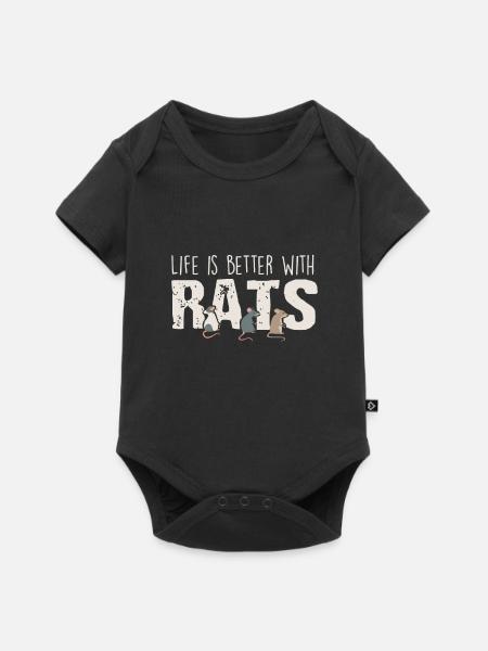 rats - Baby Premium short-sleeve bodysuit - black