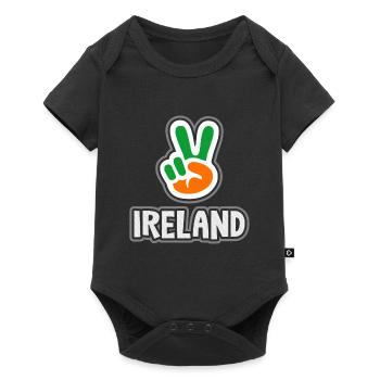 Irland - Baby Premium Kurzarmbody - Schwarz - Vorne