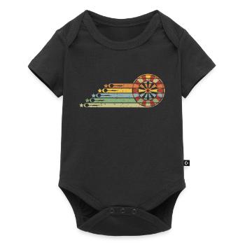 Retro Dart Vintage Dart Player Gift - Baby Premium short-sleeve bodysuit - black - Front