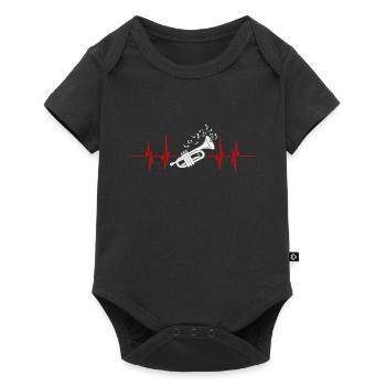 Trumpet Play Trumpet Band Gift - Baby Premium short-sleeve bodysuit - black - Front