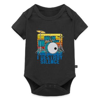 Drummer Drums Drummer Drums Fun Gift - Body à manches courtes Premium Bébé - noir - Devant