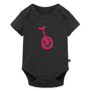 Einrad - Baby Premium Kurzarmbody - Schwarz - Vorne