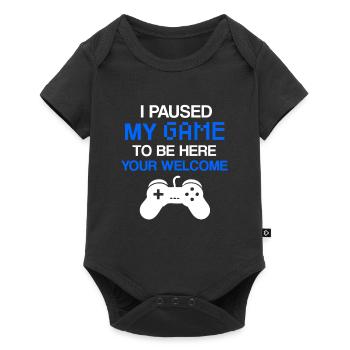Gamble video games gaming saying - Baby Premium short-sleeve bodysuit - black - Front