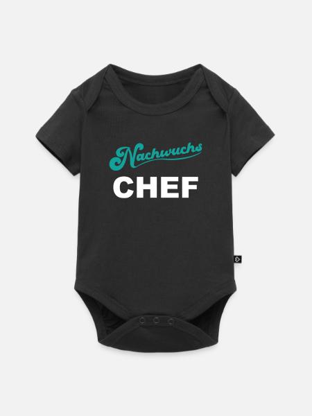 Nachwuchs Chef - Baby Premium Kurzarmbody - Schwarz