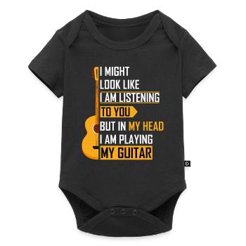 Guitar guitar player gift - Baby Premium short-sleeve bodysuit - black - Front