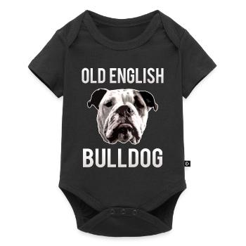 Aiden Old English Bulldog Bulldog cadeau - Body à manches courtes Premium Bébé - noir - Devant