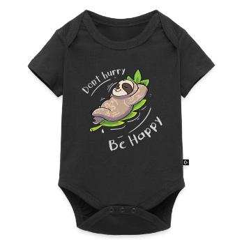 Sloth Funny Saying - Baby Premium short-sleeve bodysuit - black - Front