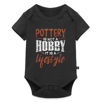 Töpfern - Baby Premium Kurzarmbody - Schwarz - Vorne