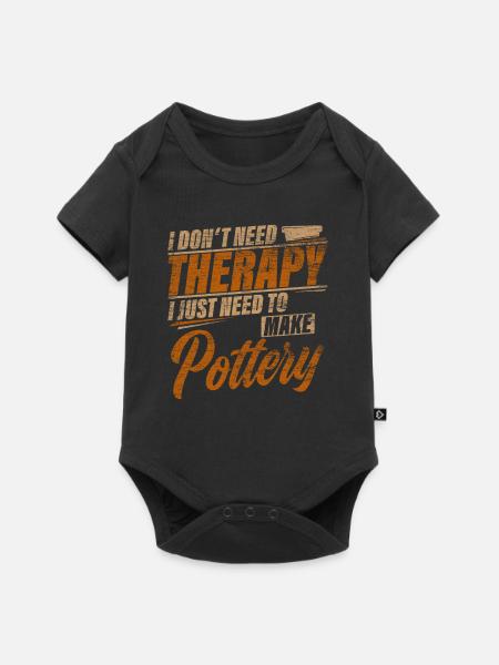 Töpfern - Baby Premium Kurzarmbody - Schwarz