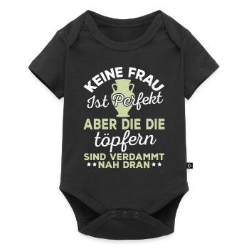 Lustig Töpfern Keramiker Töpfer Keramik Geschenk - Baby Premium Kurzarmbody - Schwarz - Vorne