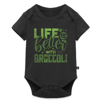 brocoli - Body à manches courtes Premium Bébé - noir - Devant