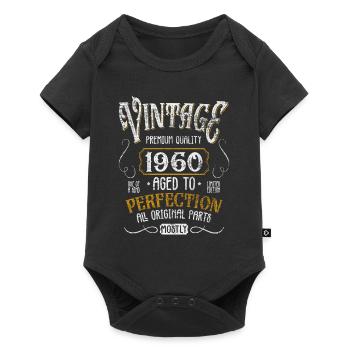 Birthday born in 1960 - Baby Premium short-sleeve bodysuit - black - Front
