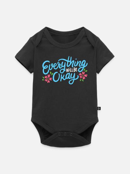 Inspirierendes Zitat - Baby Premium Kurzarmbody - Schwarz