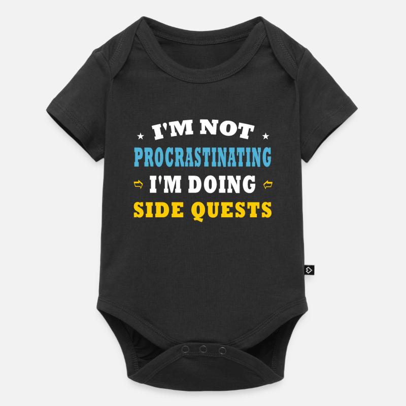 I'm Not Procrastinating I'm Doing Side Quests - Baby Premium short-sleeve bodysuit - black