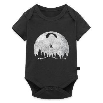 Lune parapente - Body à manches courtes Premium Bébé - noir - Devant