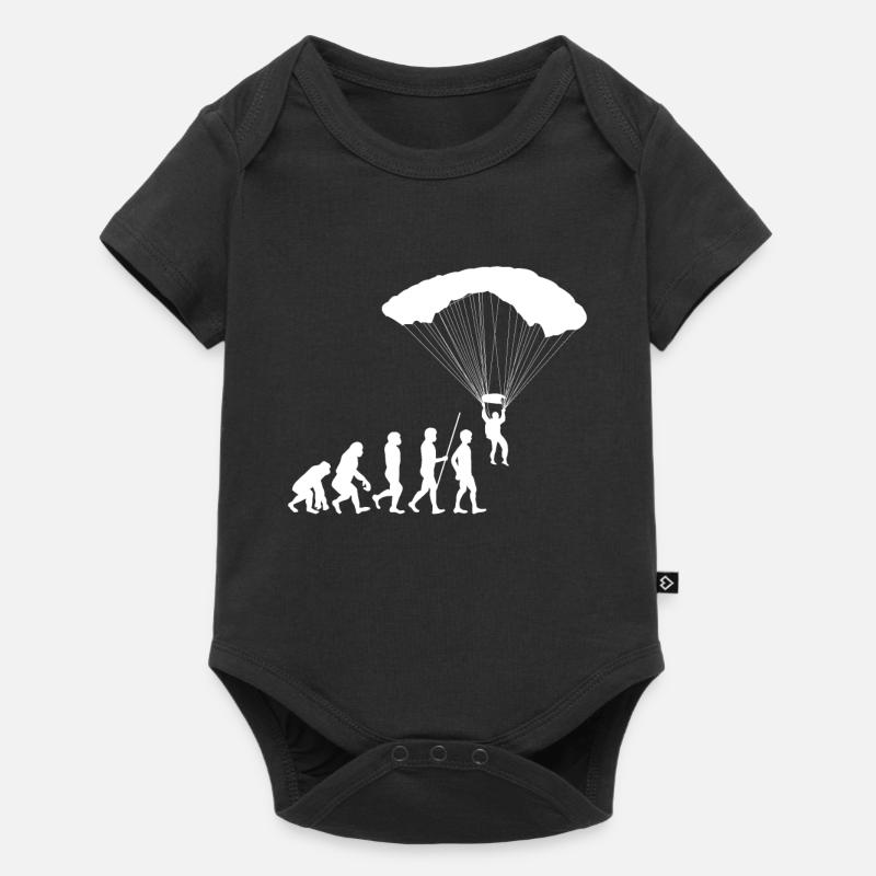 Evolution paragliding - Baby Premium short-sleeve bodysuit - black