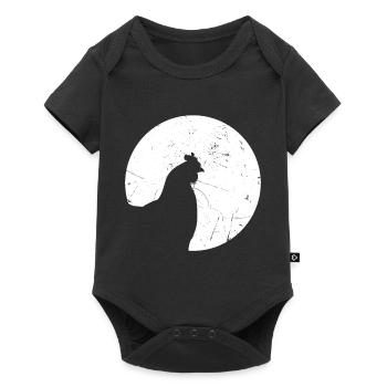 Chicken moon - Baby Premium short-sleeve bodysuit - black - Front