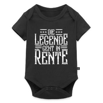Rente - Baby Premium Kurzarmbody - Schwarz - Vorne