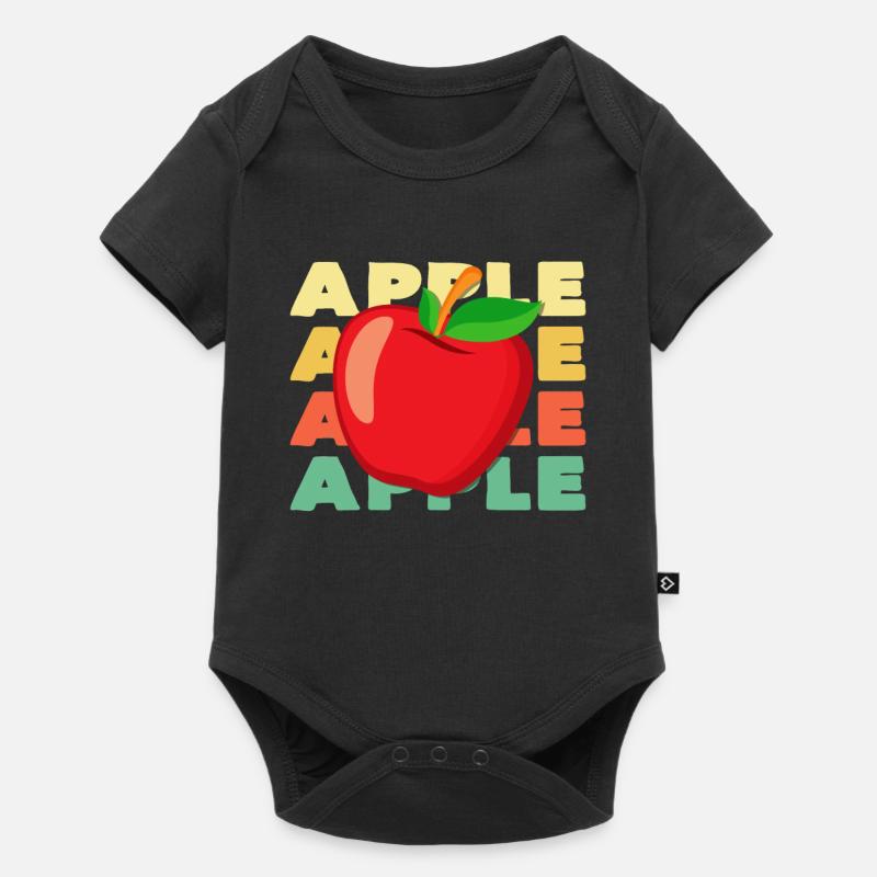 pomme - Body à manches courtes Premium Bébé - noir