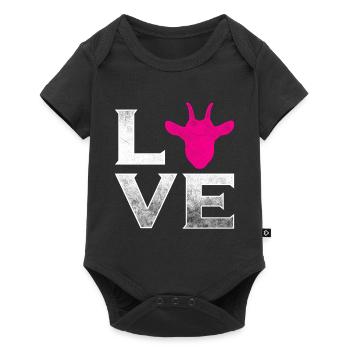 Goat love billy goat - Baby Premium short-sleeve bodysuit - black - Front
